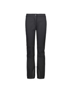 CMP WOMAN LONG PANT WITH INNER GAITER BLACK