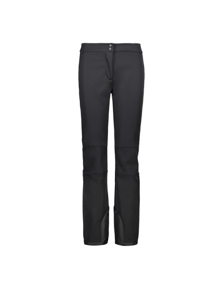 CMP WOMAN LONG PANT WITH INNER GAITER BLACK